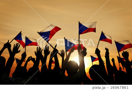Silhouettes of People Holding the Flag of Philippines Silhouettes of People Holding the Flag of Philippines 16067861