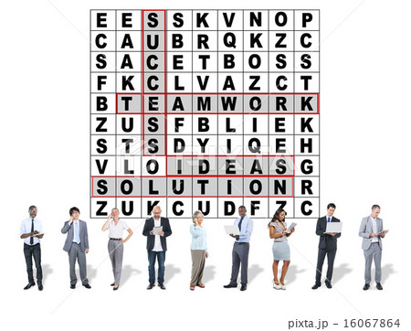 Success Crossword Puzzle Words Achiement Game Concept 16067864