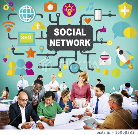 Social Network Internet Online Society Connecting Social Media C 16068233