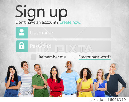 Sign Up Register Online Internet Web Concept Sign Up Register Online Internet Web Concept 16068349