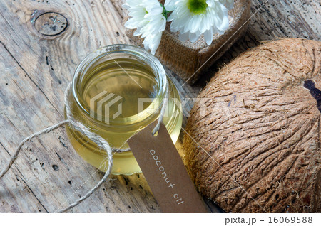 Coconut oil, essential oil, organic cosmetic Coconut oil, essential oil, organic cosmetic 16069588