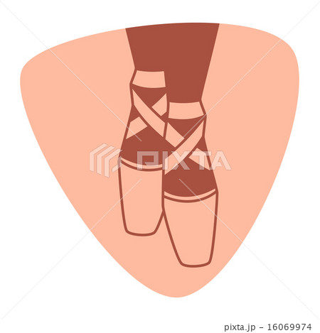 Emblem of dance studio with ballet pointe shoes Emblem of dance studio with ballet pointe shoes 16069974