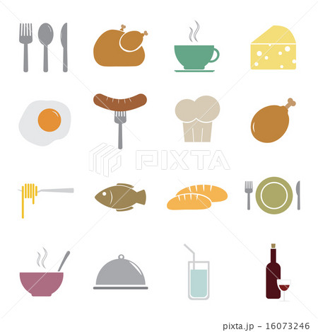 food icons set 16073246