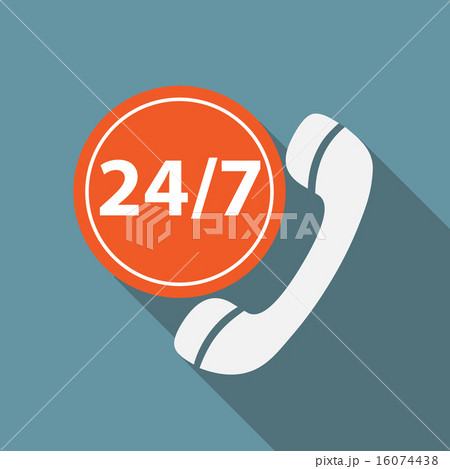 Customer service 24/7 Icon Vector Illustration 16074438