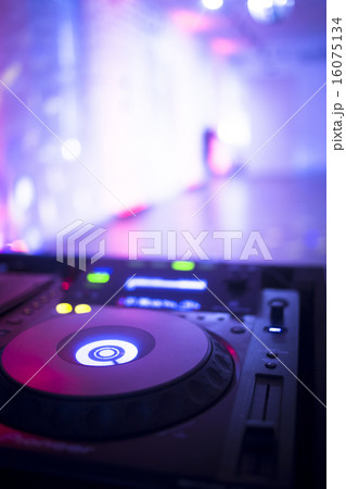 DJ console mixing desk Ibiza house music party DJ console mixing desk Ibiza house music party 16075134