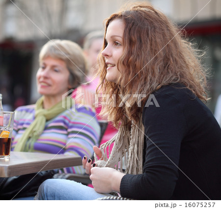 People in cafe People in cafe 16075257