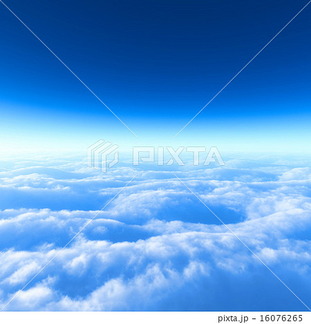 青空と雲海のイラスト素材