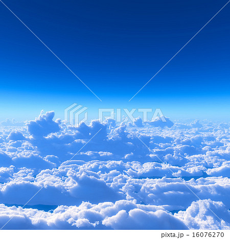 青空と雲海のイラスト素材