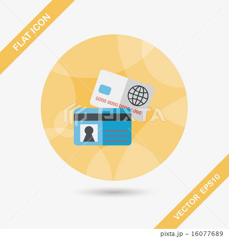credit card flat icon with long shadow,eps10 credit card flat icon with long shadow,eps10 16077689