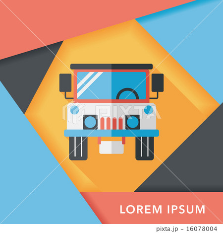 Transportation hammer flat icon with long shadow,eps10 16078004