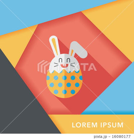 easter bunny flat icon with long shadow,eps10 easter bunny flat icon with long shadow,eps10 16080177
