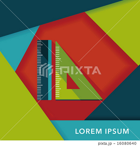 Ruler flat icon with long shadow,eps10 16080640