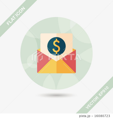 bills flat icon with long shadow,eps10 16080723