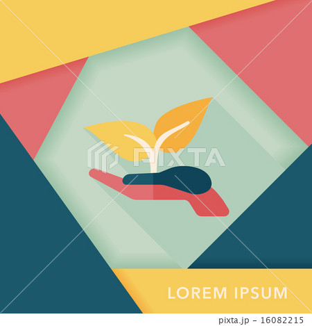Environmental protection concept flat icon with long shadow,eps1 16082215