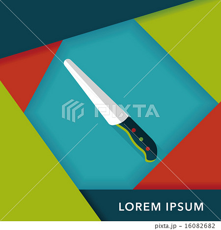 kitchenware knife flat icon with long shadow,eps10 16082682
