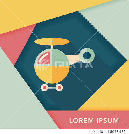 helicopter flat icon with long shadow,eps10 helicopter flat icon with long shadow,eps10 16083485