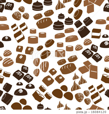 sweet chocolate truffles icons seamless pattern sweet chocolate truffles icons seamless pattern 16084120