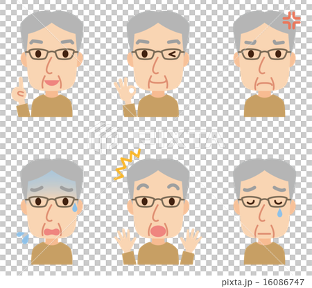老人的表達姿勢集 老人的表達姿勢集 16086747