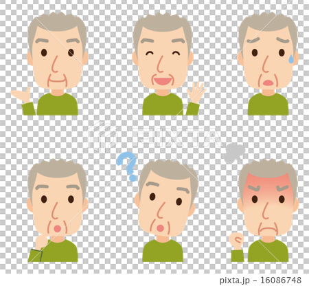 老人的表達姿勢集 16086748