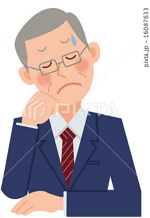 ビジネスマン　シニア　悩み 16087633