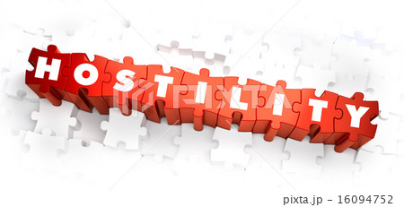 Hostility - Text on Red Puzzles. 16094752