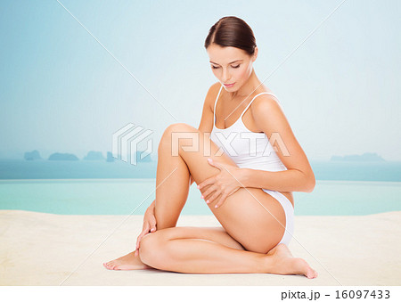 beautiful woman touching her hips beautiful woman touching her hips 16097433