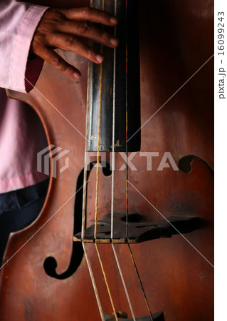 Musician playing a traditional cello 16099243
