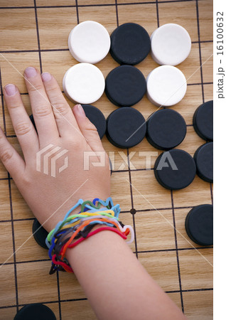 Child Playing Checkers Child Playing Checkers 16100632