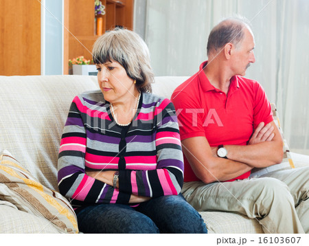 Mature woman having problems with man 16103607