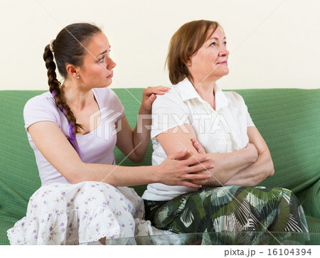 Sad daughter against mother 16104394