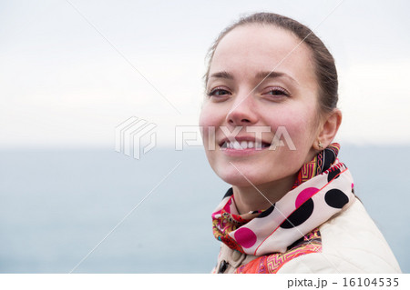 portrait a woman on pier 16104535