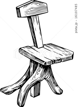 Old Wooden Stool Old Wooden Stool 16107485