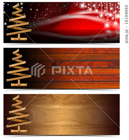 Set of Horizontal Christmas Banners 16108660