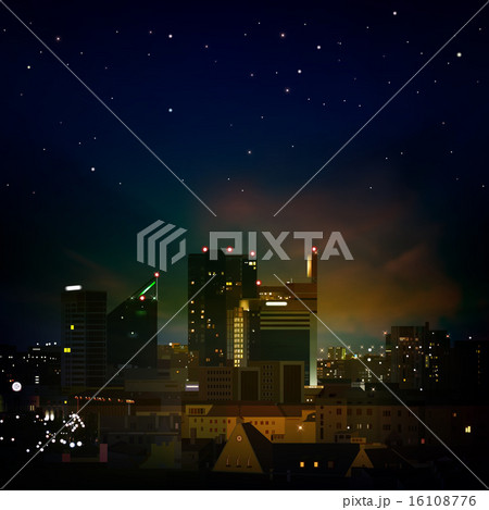 abstract background with city at night 16108776