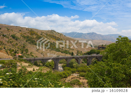 Railroad viaduct in Randazzo, Sicily 16109028