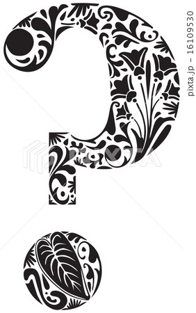 Floral question mark 16109530