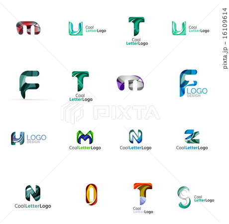 Set of universal company logo ideas, business icon collection 16109614