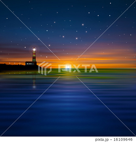 abstract background with silhouette of lighthouse abstract background with silhouette of lighthouse 16109646