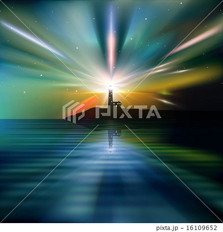 abstract background with lighthouse 16109652