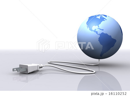 地球と電源(アメリカ) 地球と電源(アメリカ) 16110252