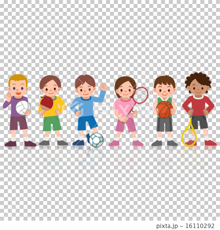 スポーツをする子供たち 16110292
