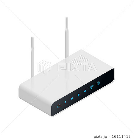 Router detailed isometric icon 16111415