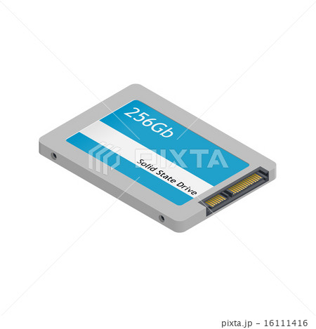 Solid state drive detailed isometric icon 16111416