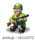 Soldier with machine gun 16112572