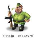 Soldier with machine gun 16112576