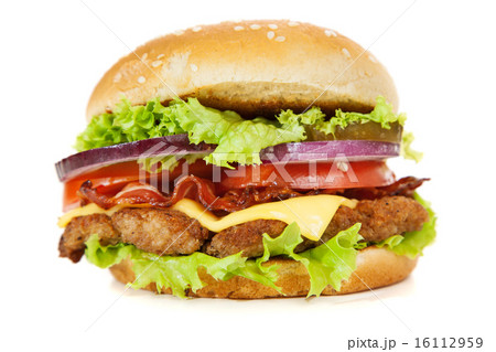 Delicious hamburger 16112959