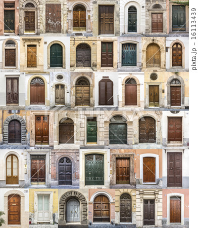 Set of 45 old doors Set of 45 old doors 16113439