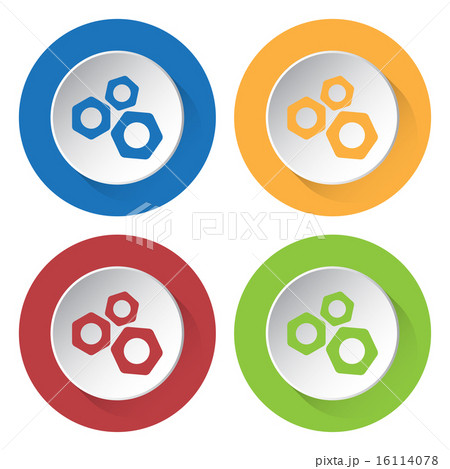 set of four icons with nuts 16114078