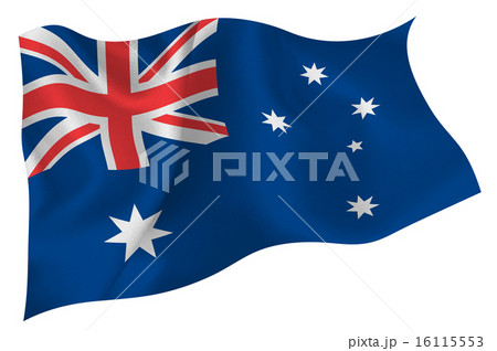 オーストラリア 国旗 旗 のイラスト素材