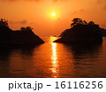 西伊豆堂ヶ島の夕陽 16116256